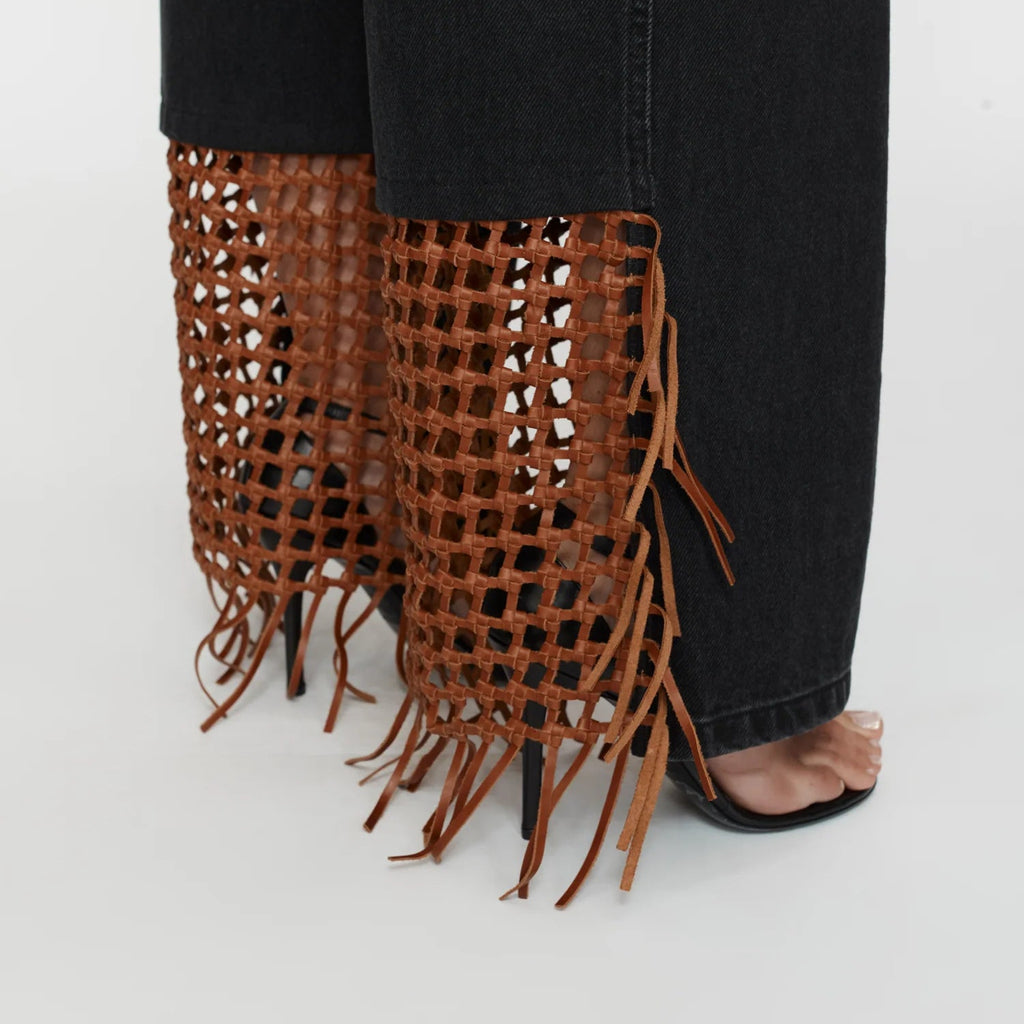 Basket Leather Jeans