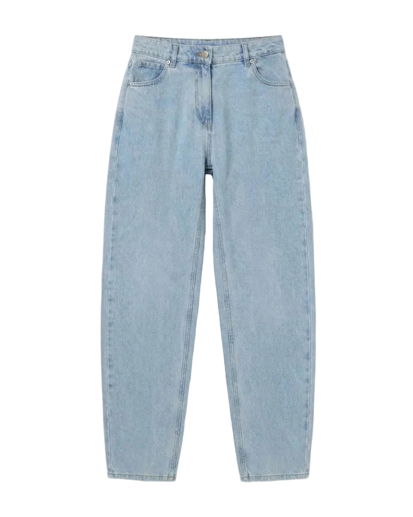 Straight-Leg Denim Pants