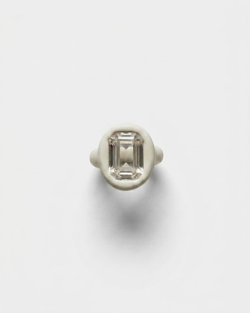 Octagon Emerald Cut Ring