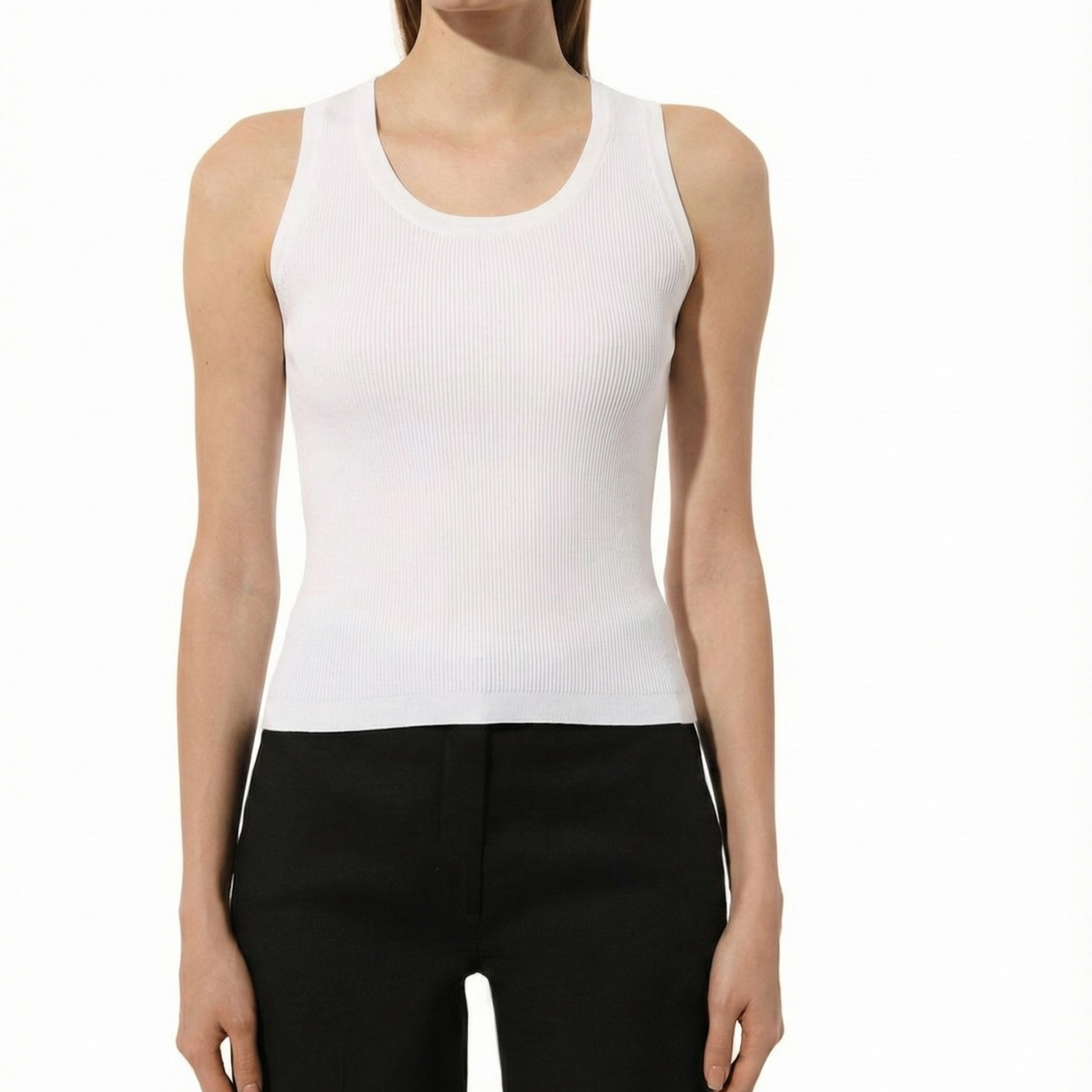 Cotton Strapless Peplum Top