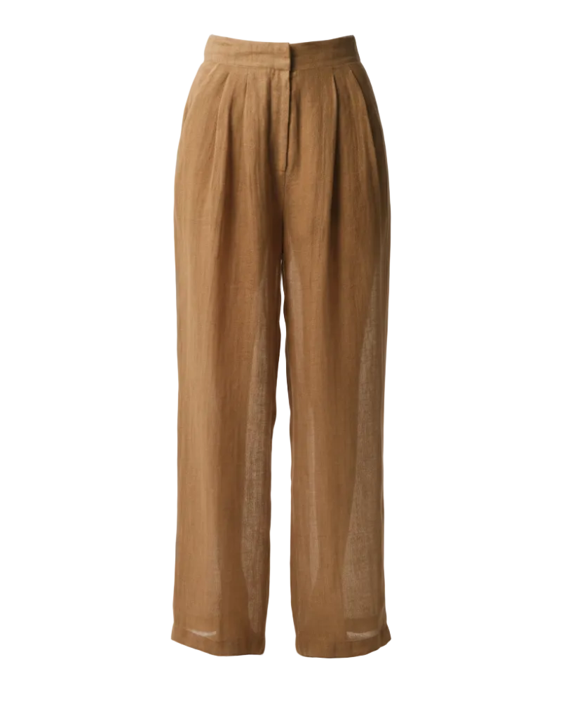 Sohag Linen Wide-Leg Pants