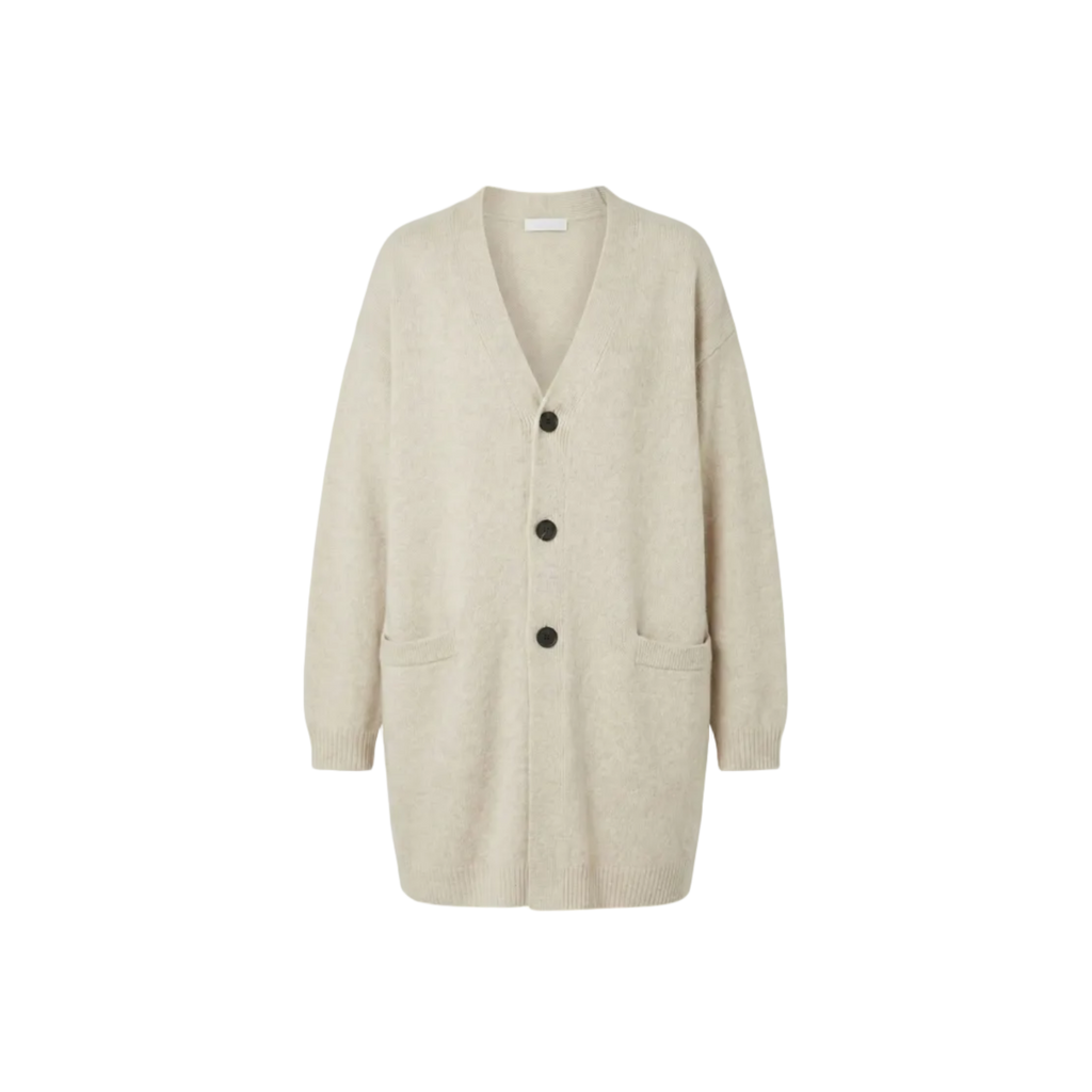 YULIAN Beige Cashmere Cardigan