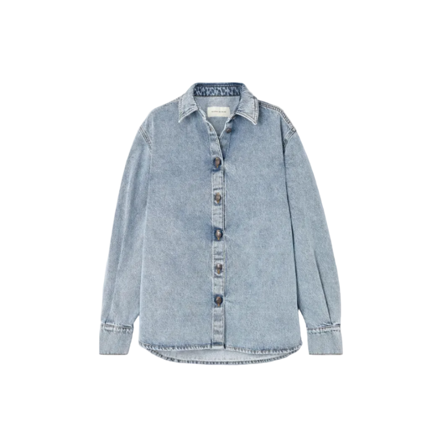 Blue Oversized Denim Shirt