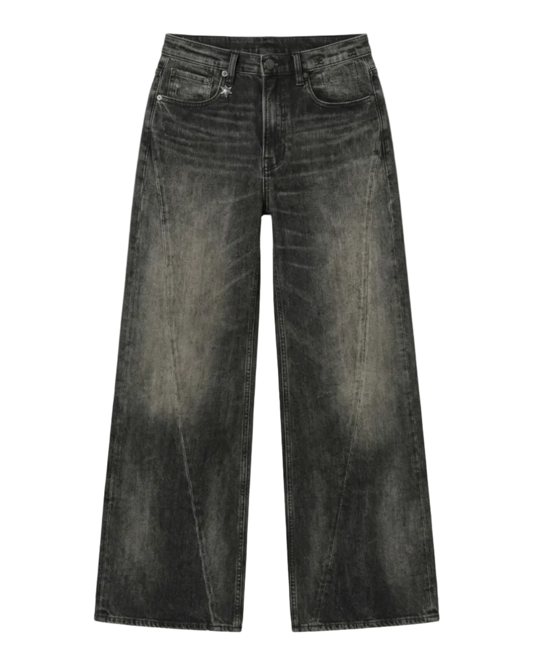 Twisted Seam Flare Jeans