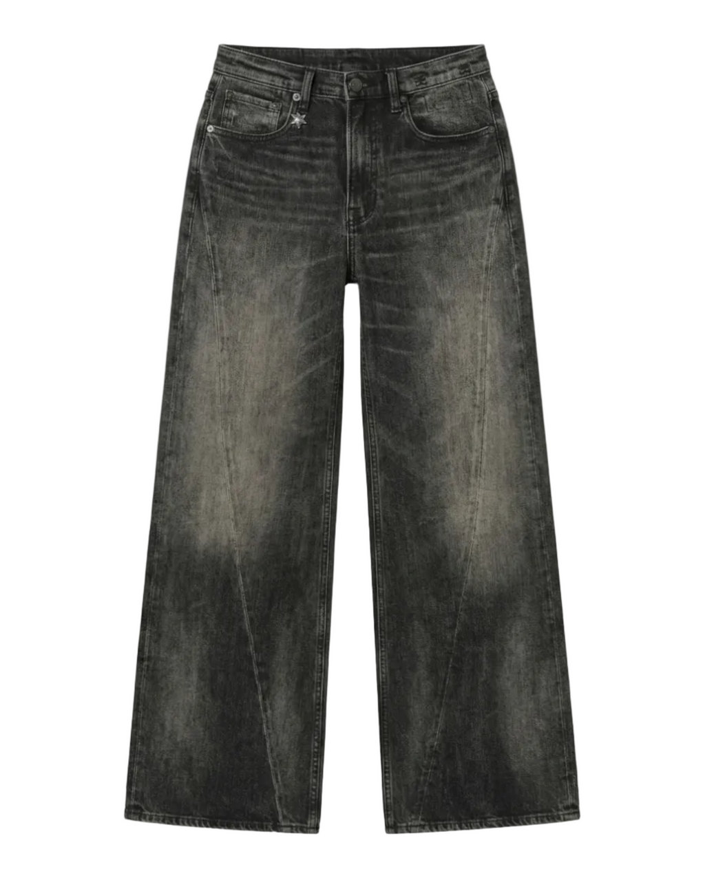 Twisted Seam Flare Jeans