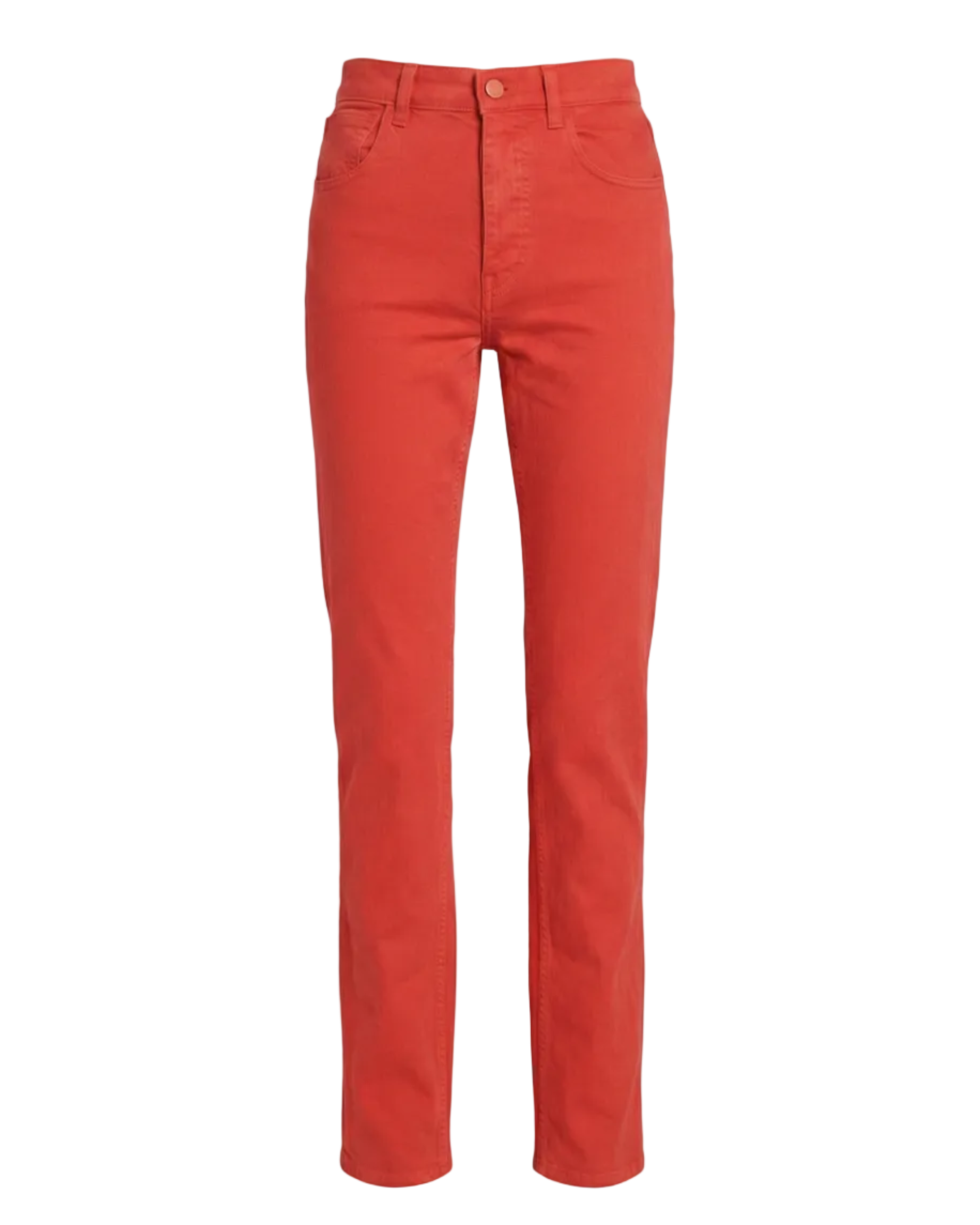 Tapered High-Waisted Denim Pants