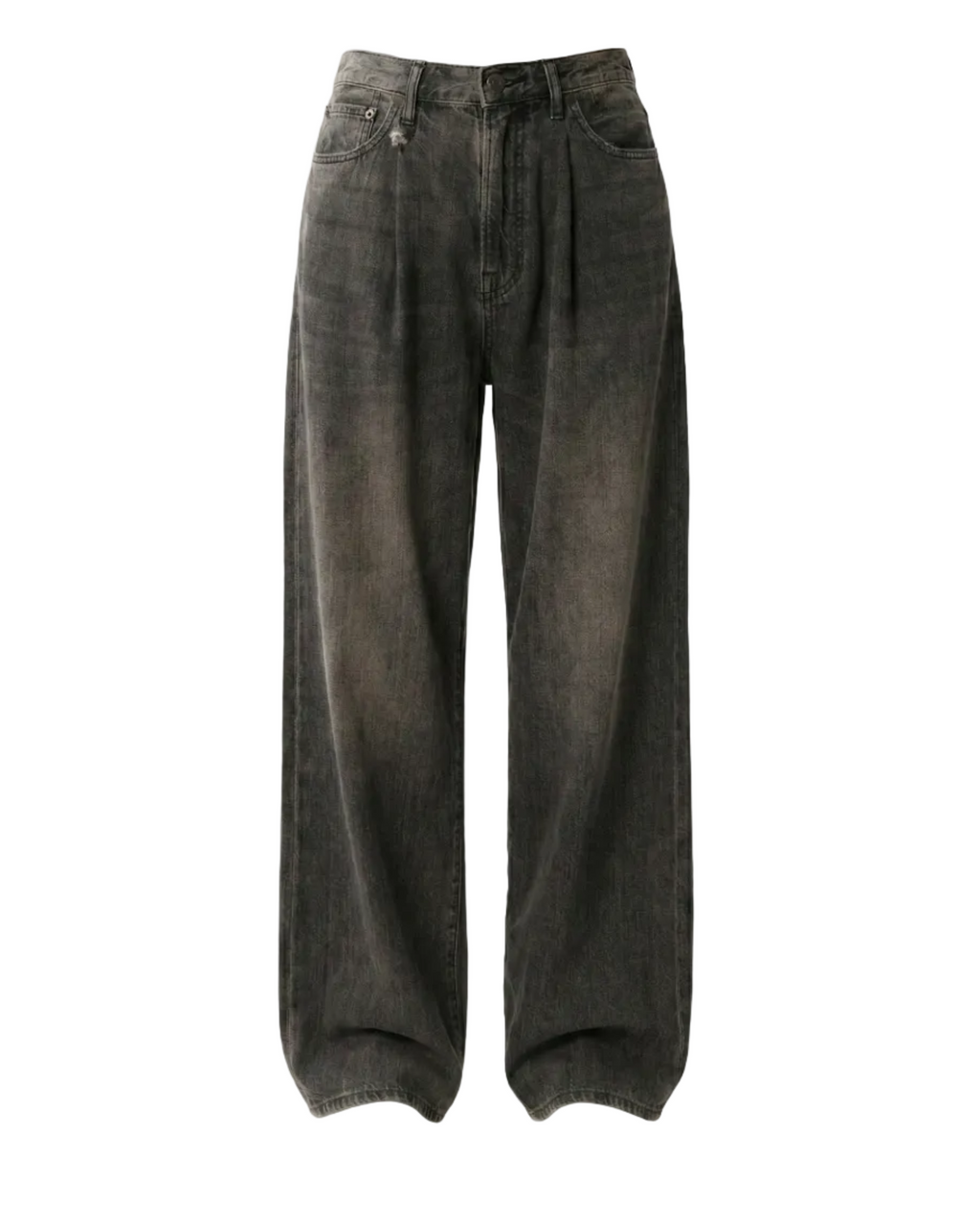 Damon Pleated Wide-Leg Jeans