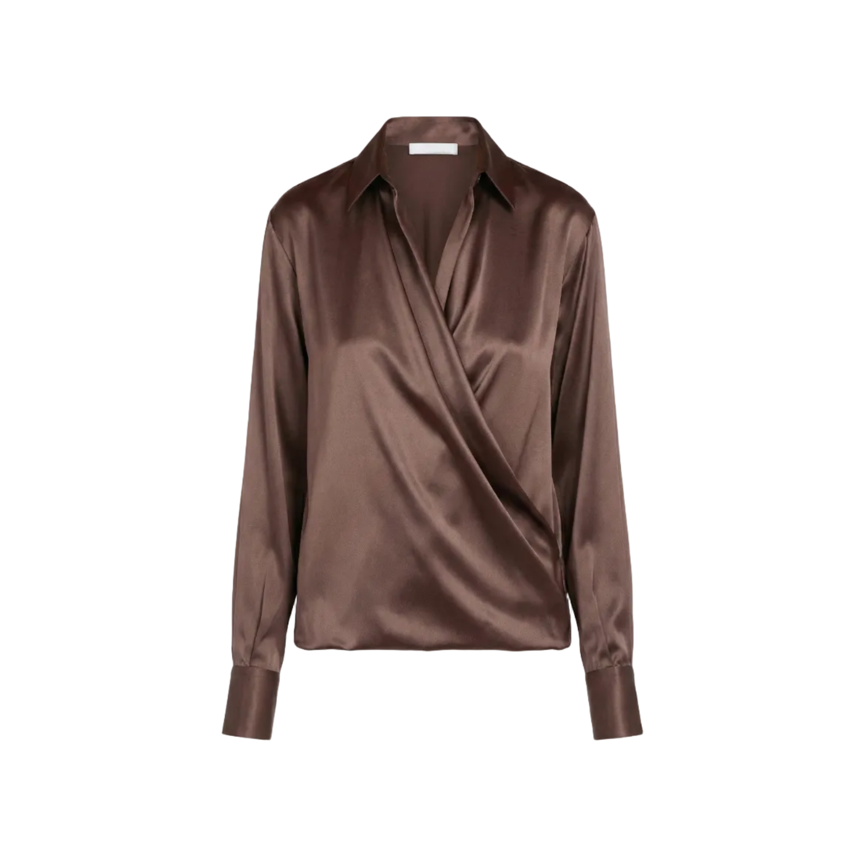 Camilla Wrap-Over Silk Shirt