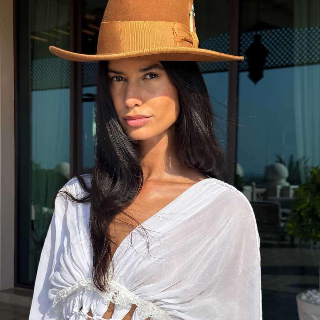 Fringe Cotton Muslin Mini Dress