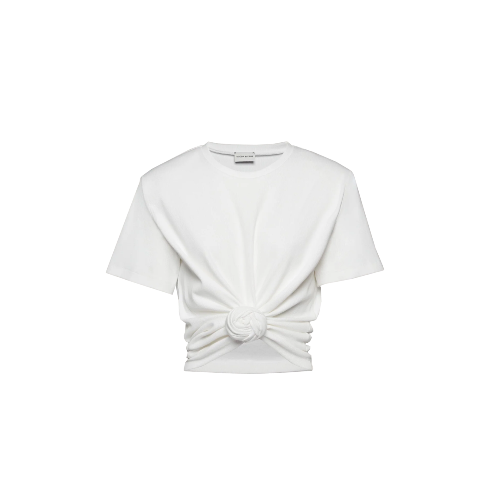Knotted Ribbed T-Shirt