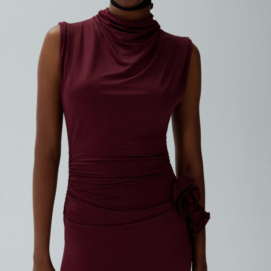 Magda Butrym Kleid 25 bordeaux 235425