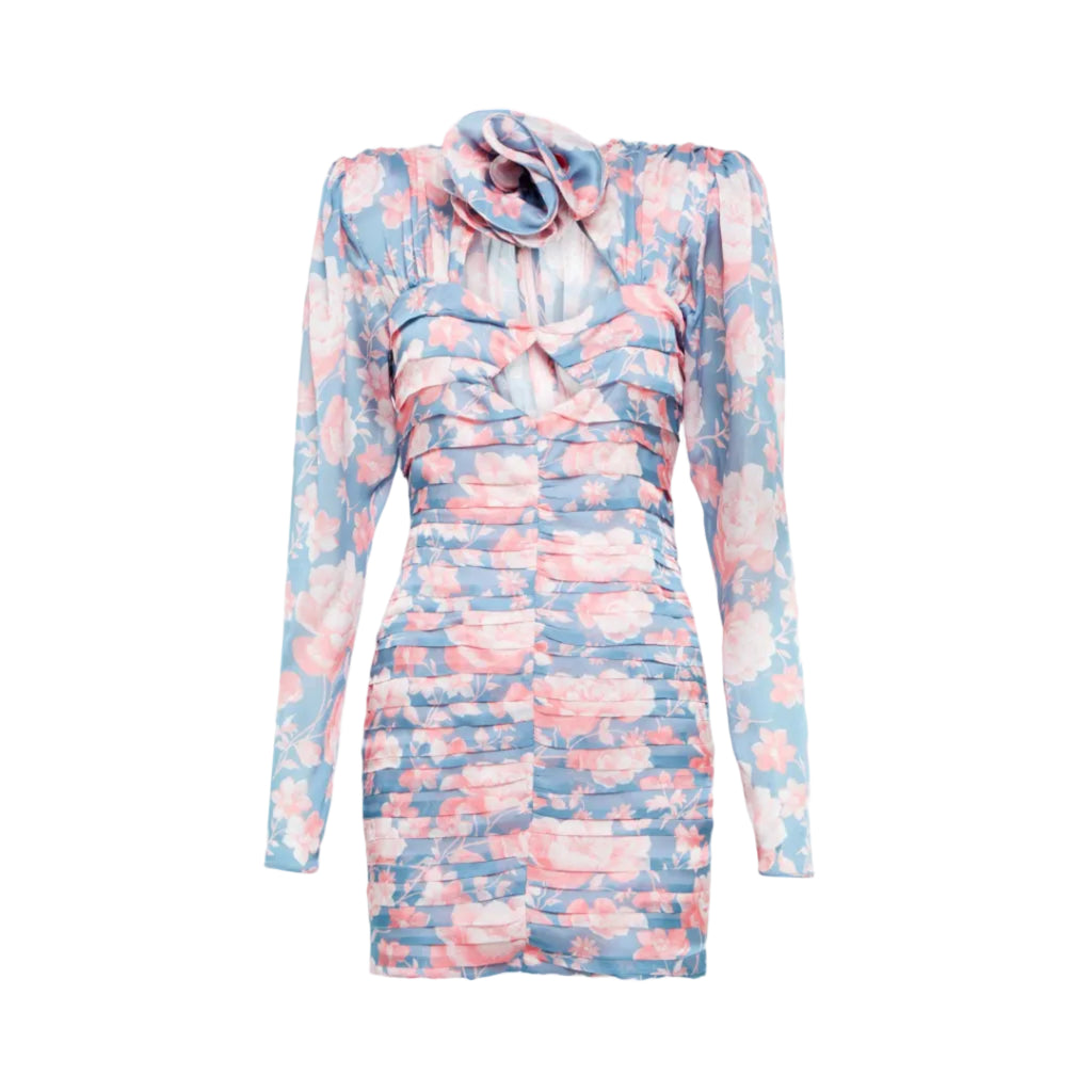 Magda Butrym Kleid 09 blauer Druck