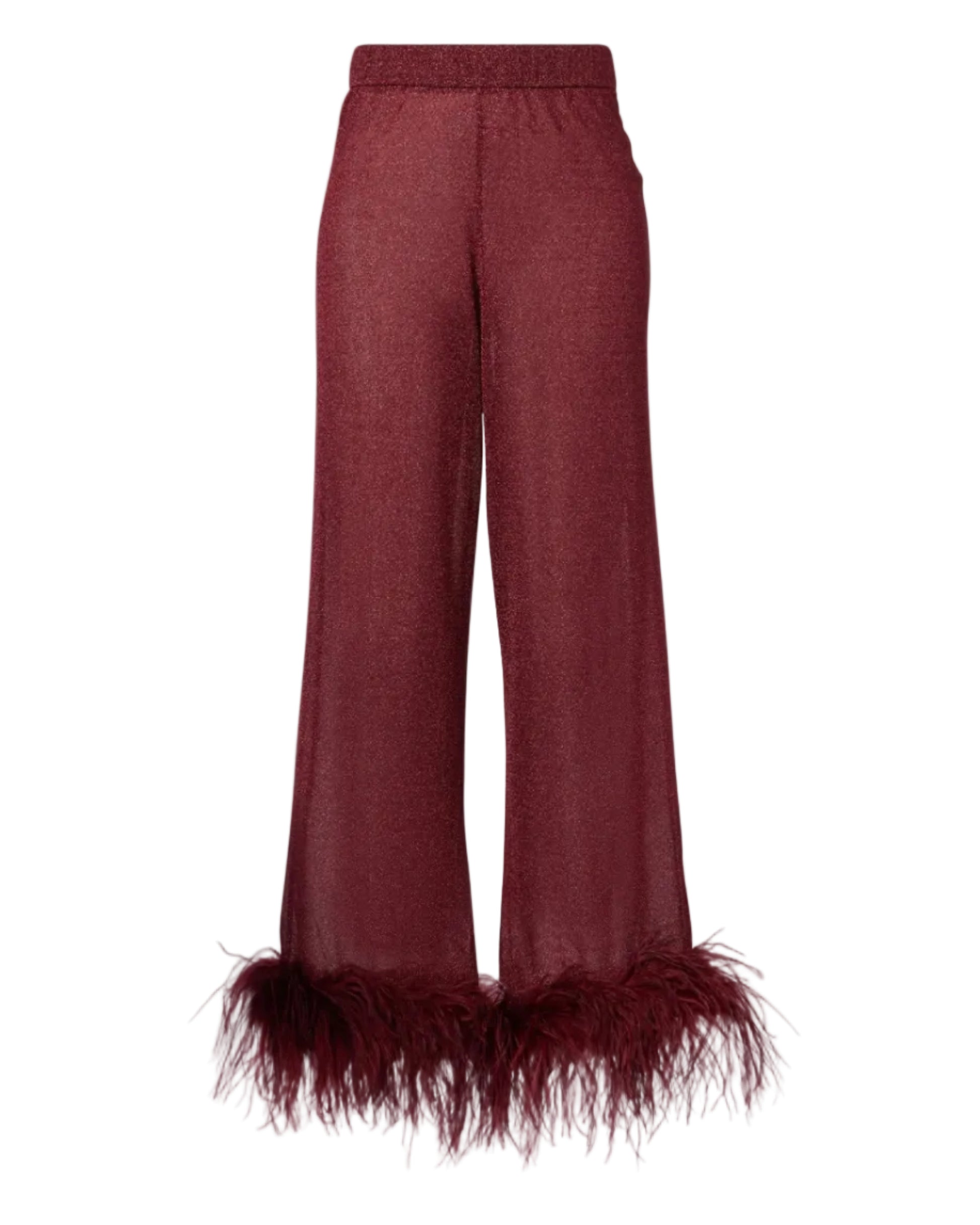 Lumière Feather-Trimmed Pants