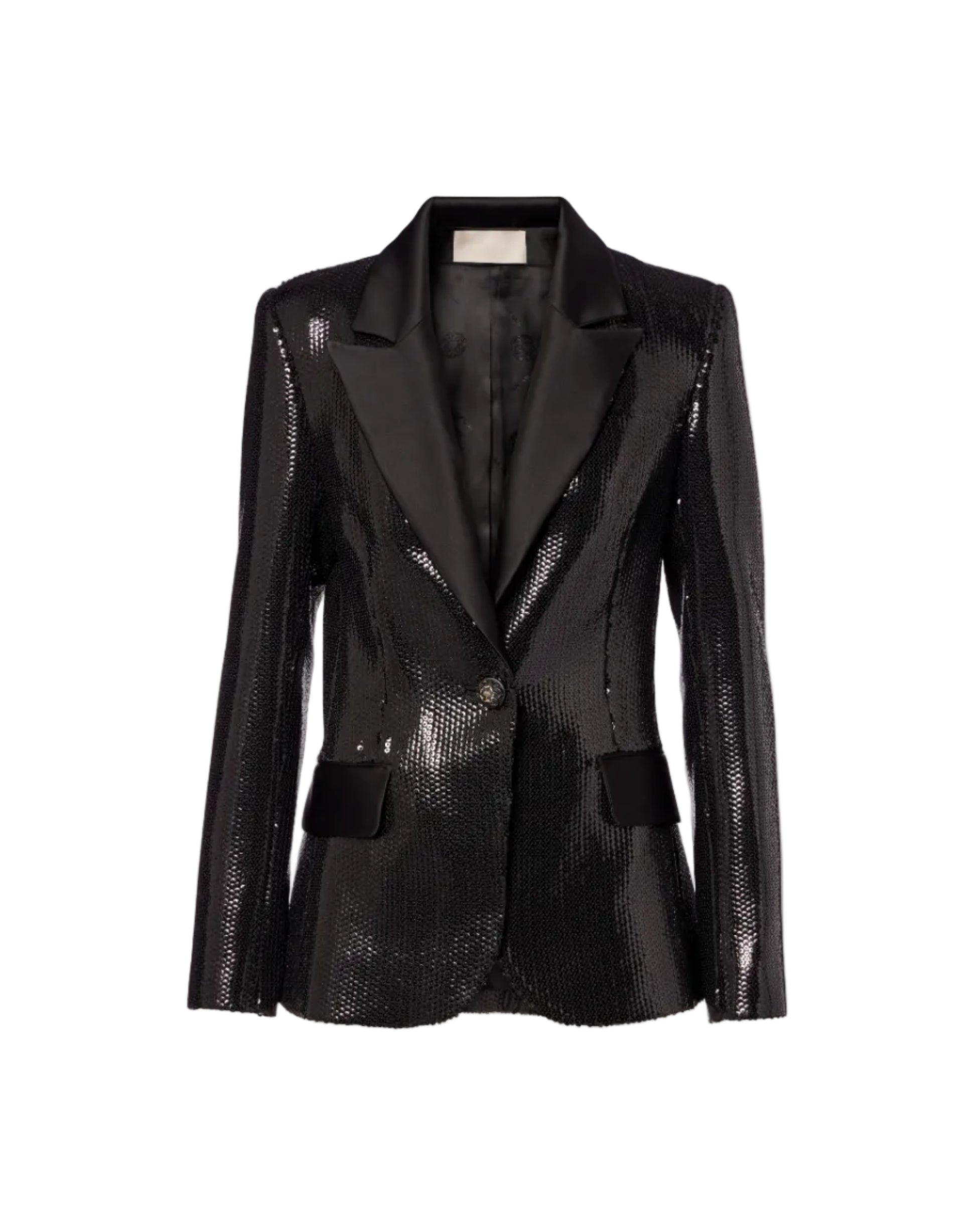 Sequined Satin Blazer