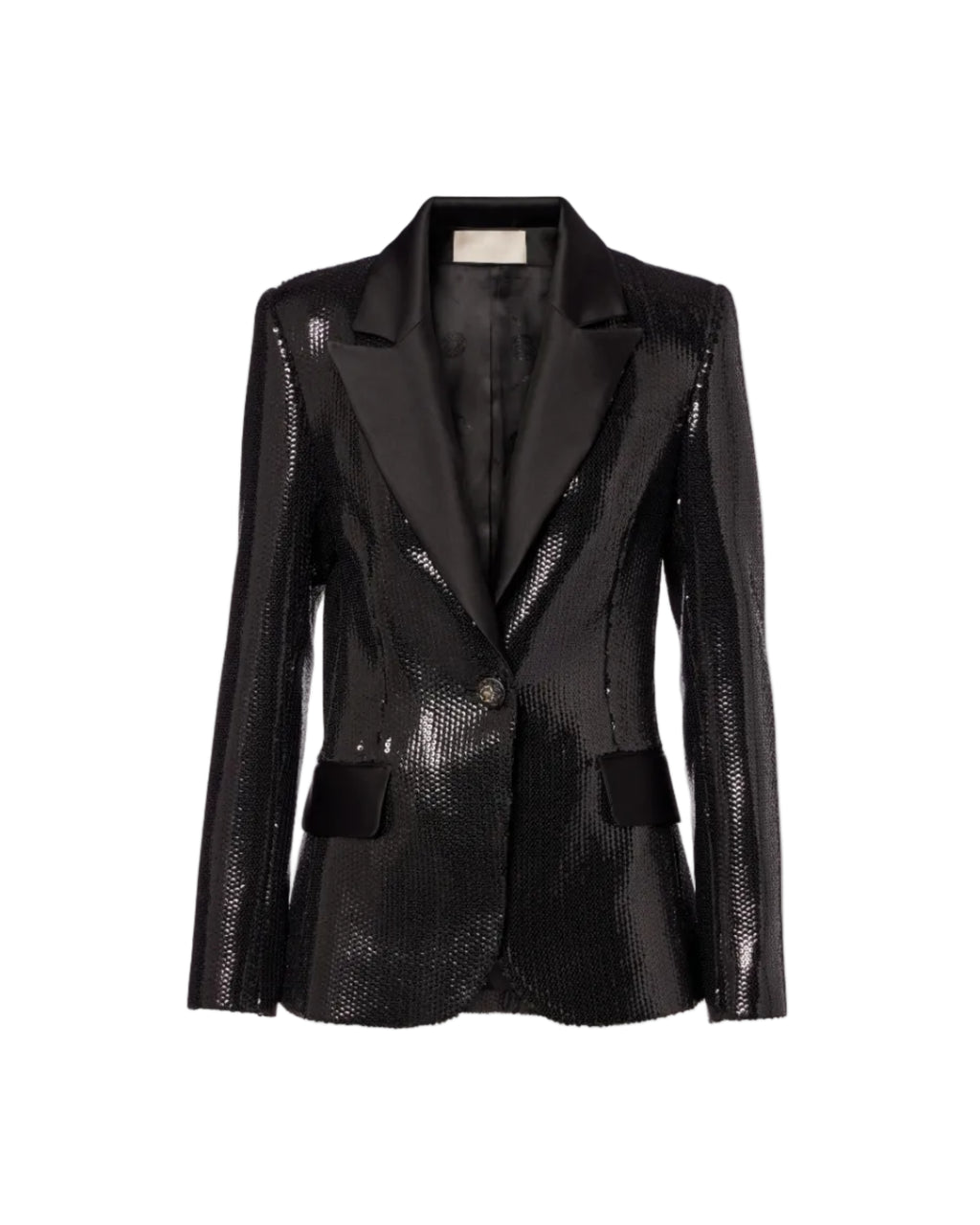 Sequined Satin Blazer