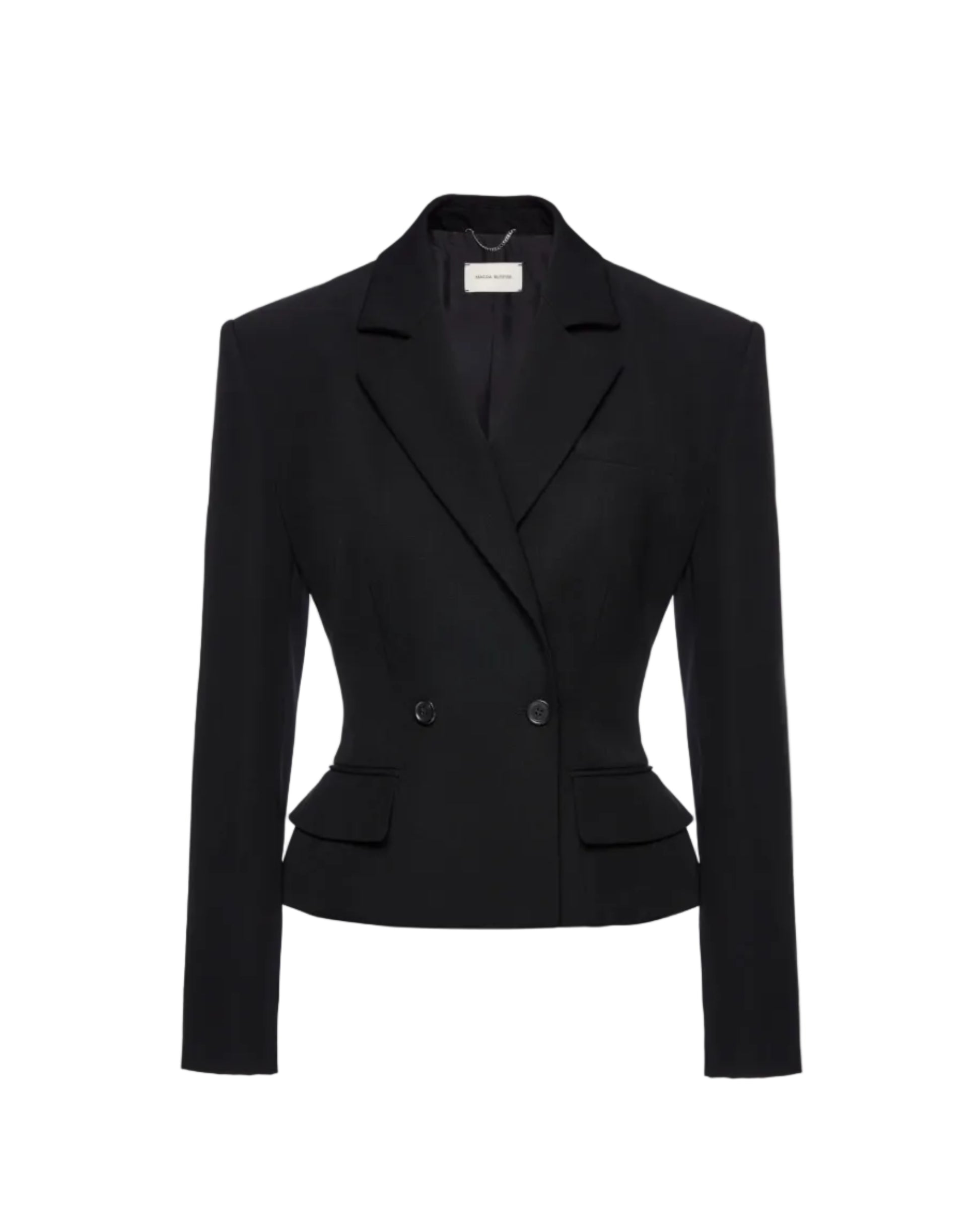 Tailored Wool Peplum Blazer