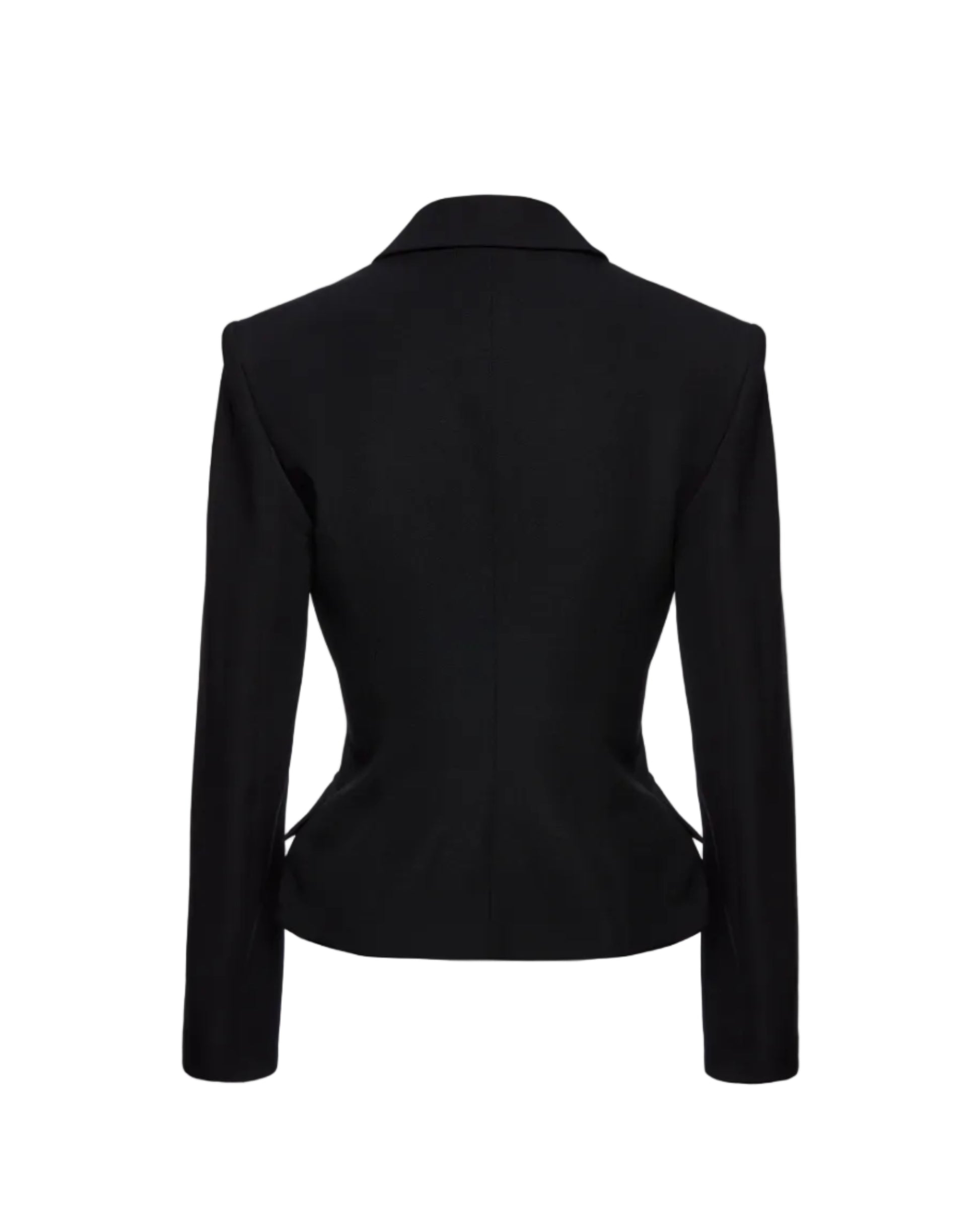 Tailored Wool Peplum Blazer