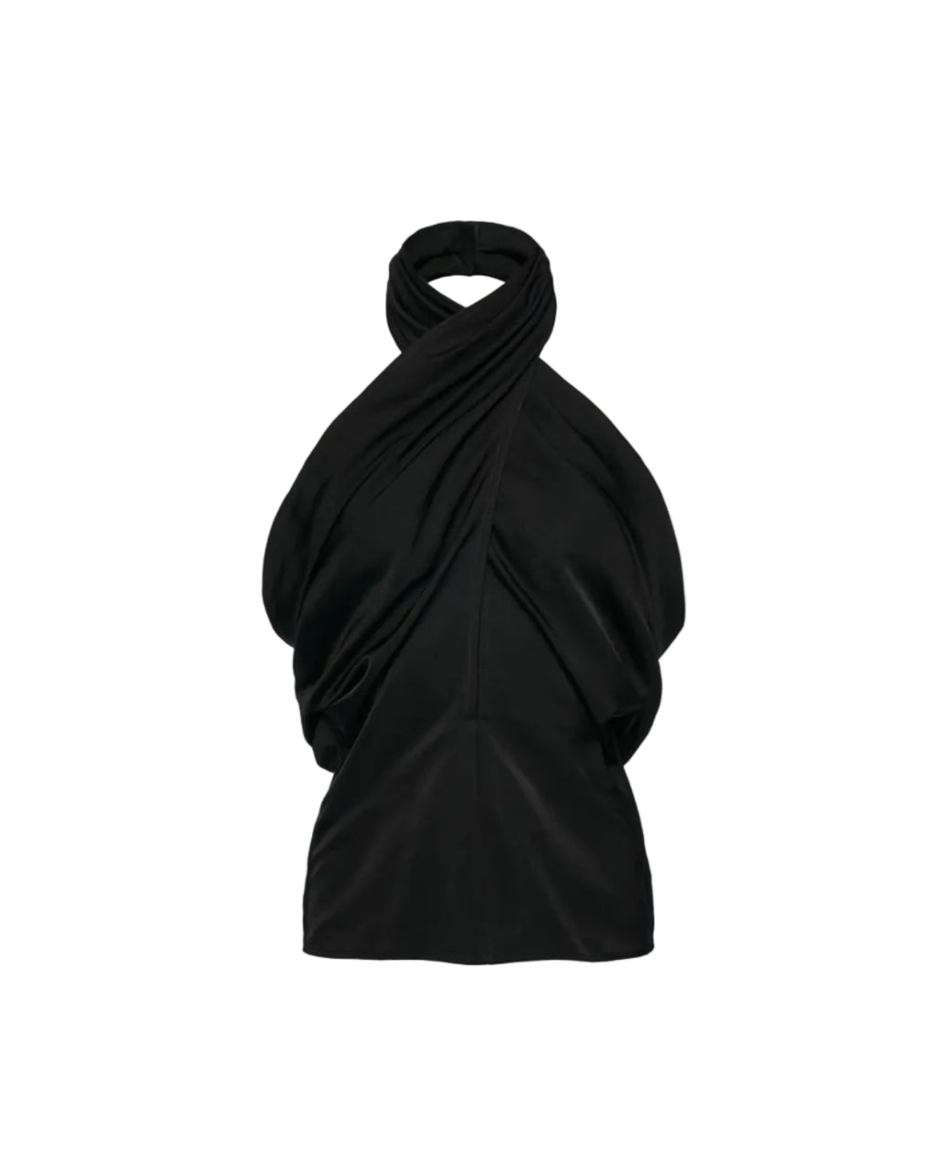 Draped Halterneck Blouse