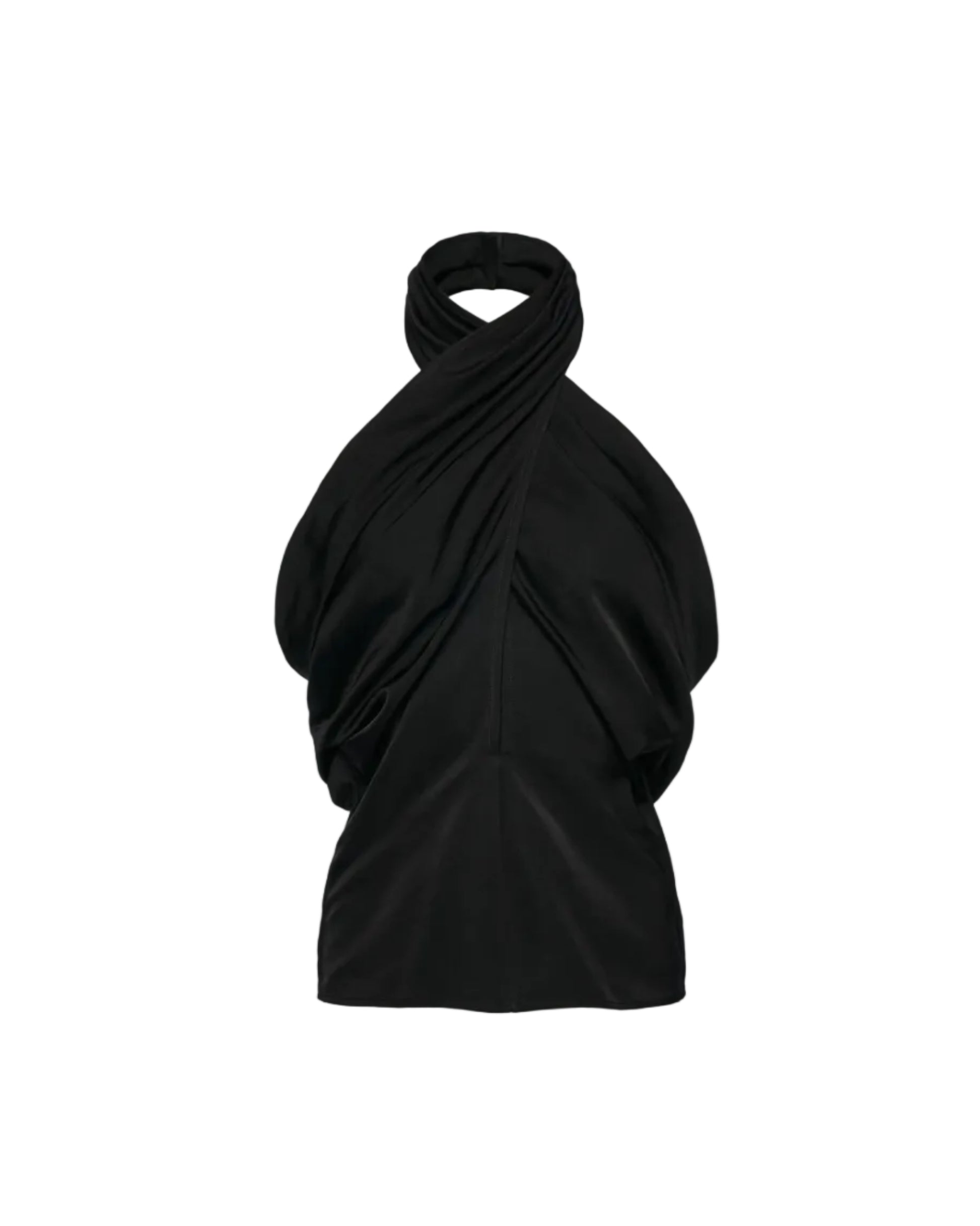 Draped Halterneck Blouse