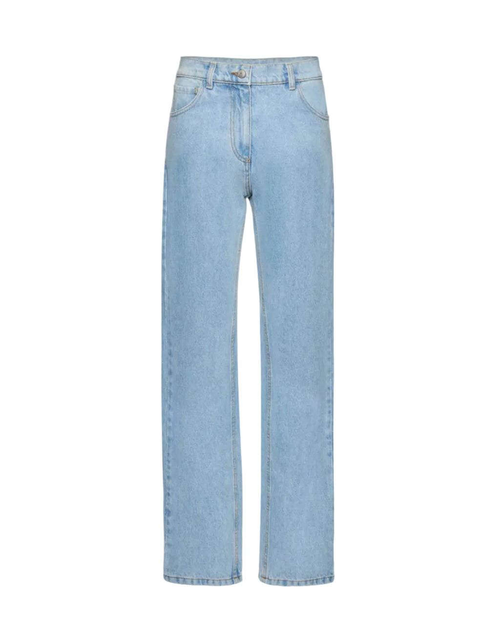 Straight-Leg Denim Pants