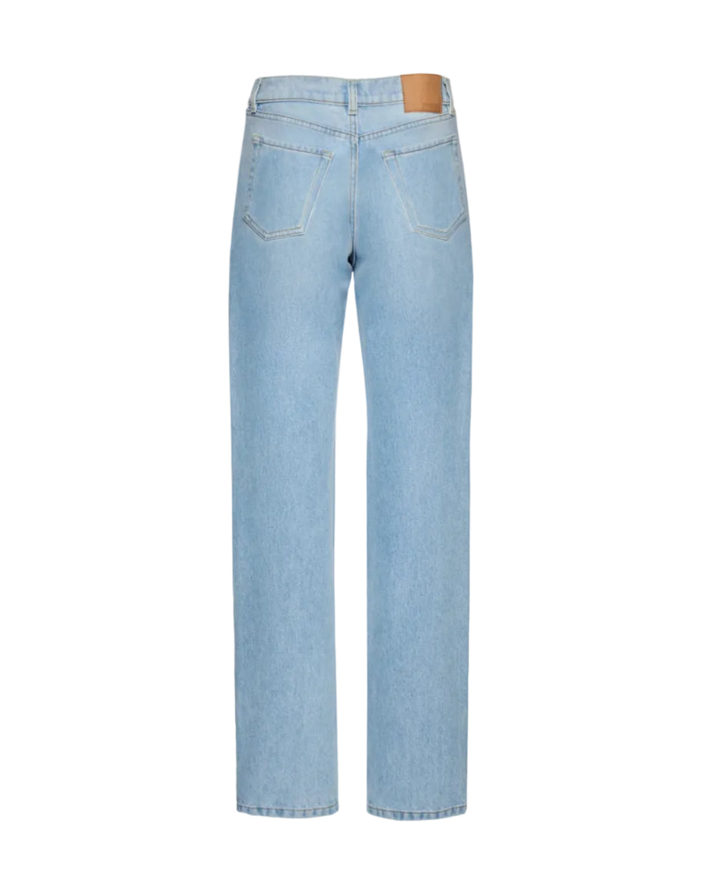 Straight-Leg Denim Pants