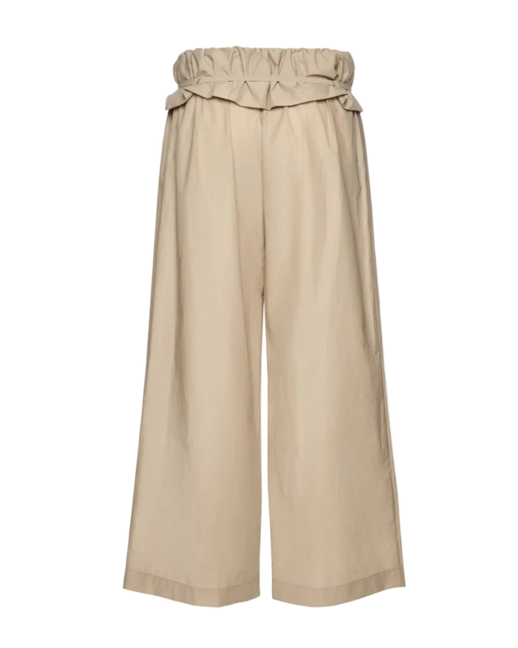 Low-Rise Ruffled Waist Trousers