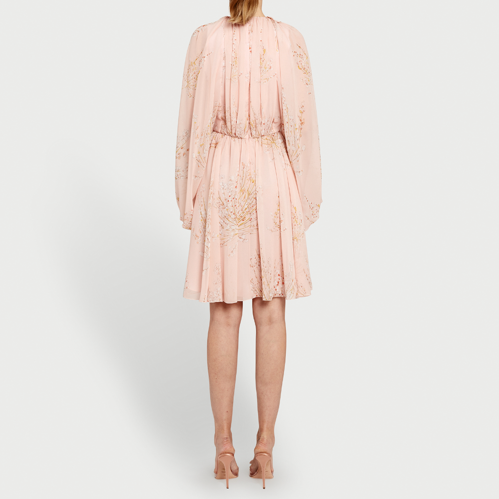 Short Silk Wrap Dress