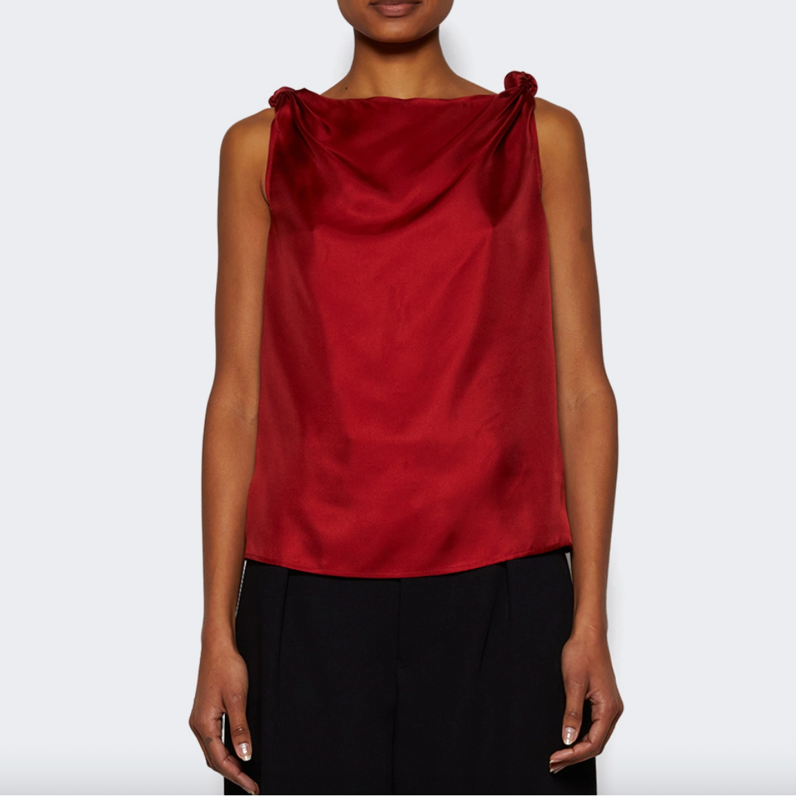 Remy Draped Silk Top