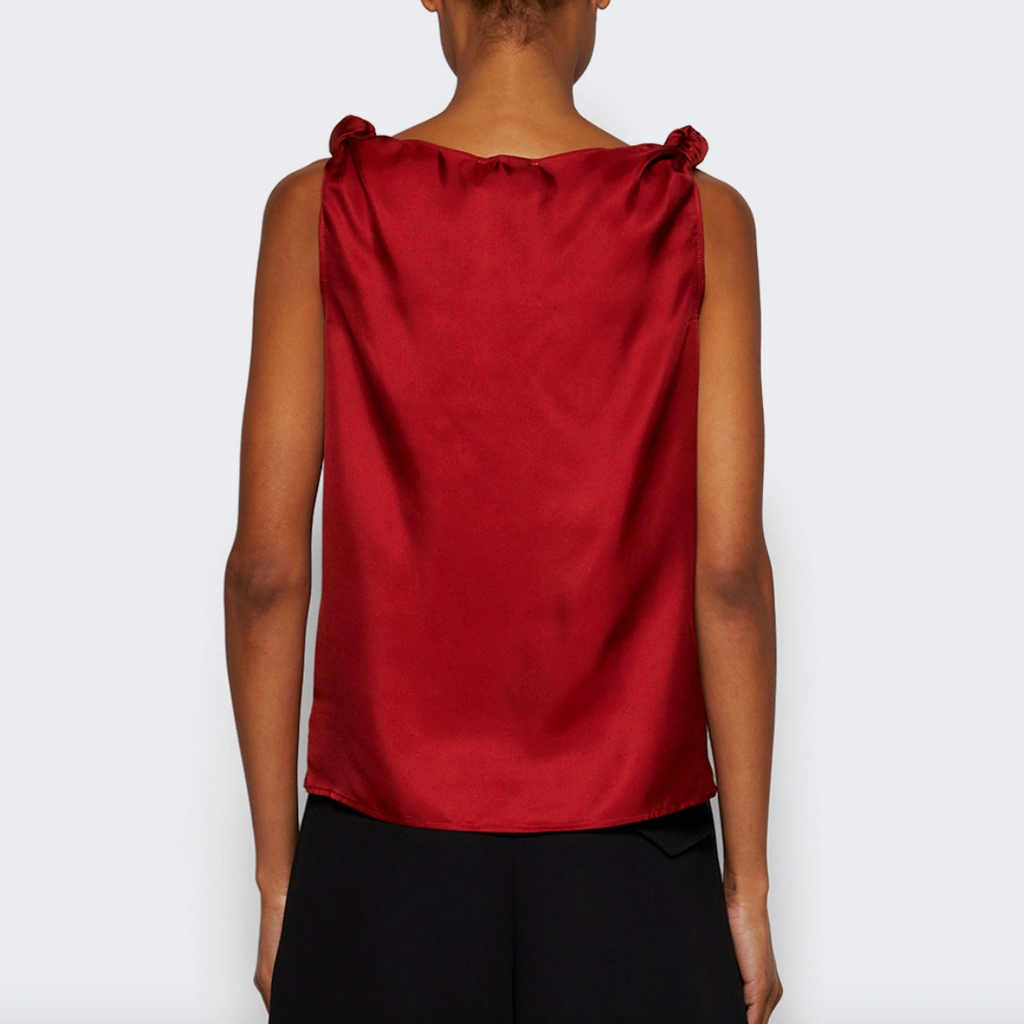 LouLou DRAPIERTES ÄRMELLOSES TOP REMY