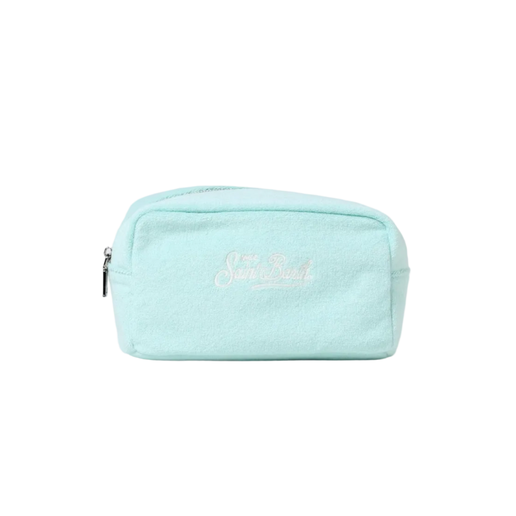 Logo-Embroidered Towelling Makeup Bag