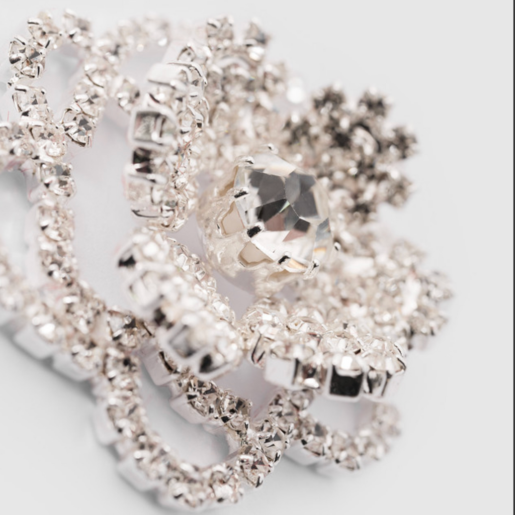 Crystal-Embellished Stud Earrings