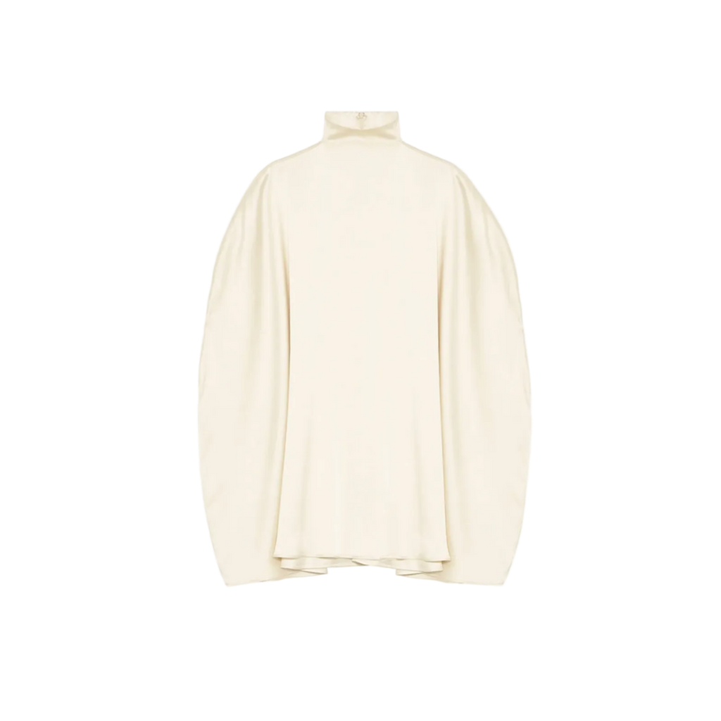 Miranda Silk Cape Mini Dress