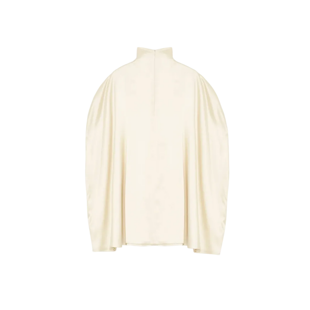 Miranda Silk Cape Mini Dress