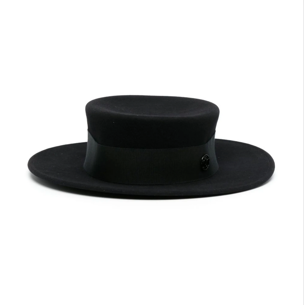 Kiki Wool Felt Canotier Hat