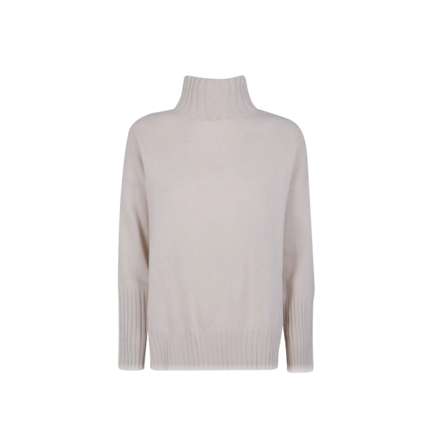 High-Neck Wool Sweater