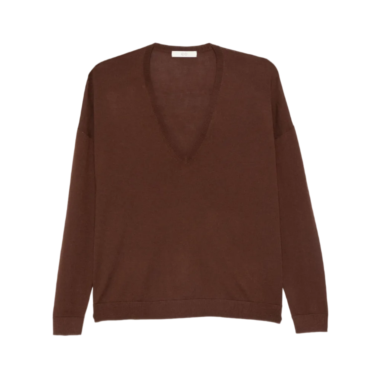 Brown V-Neck Sweater
