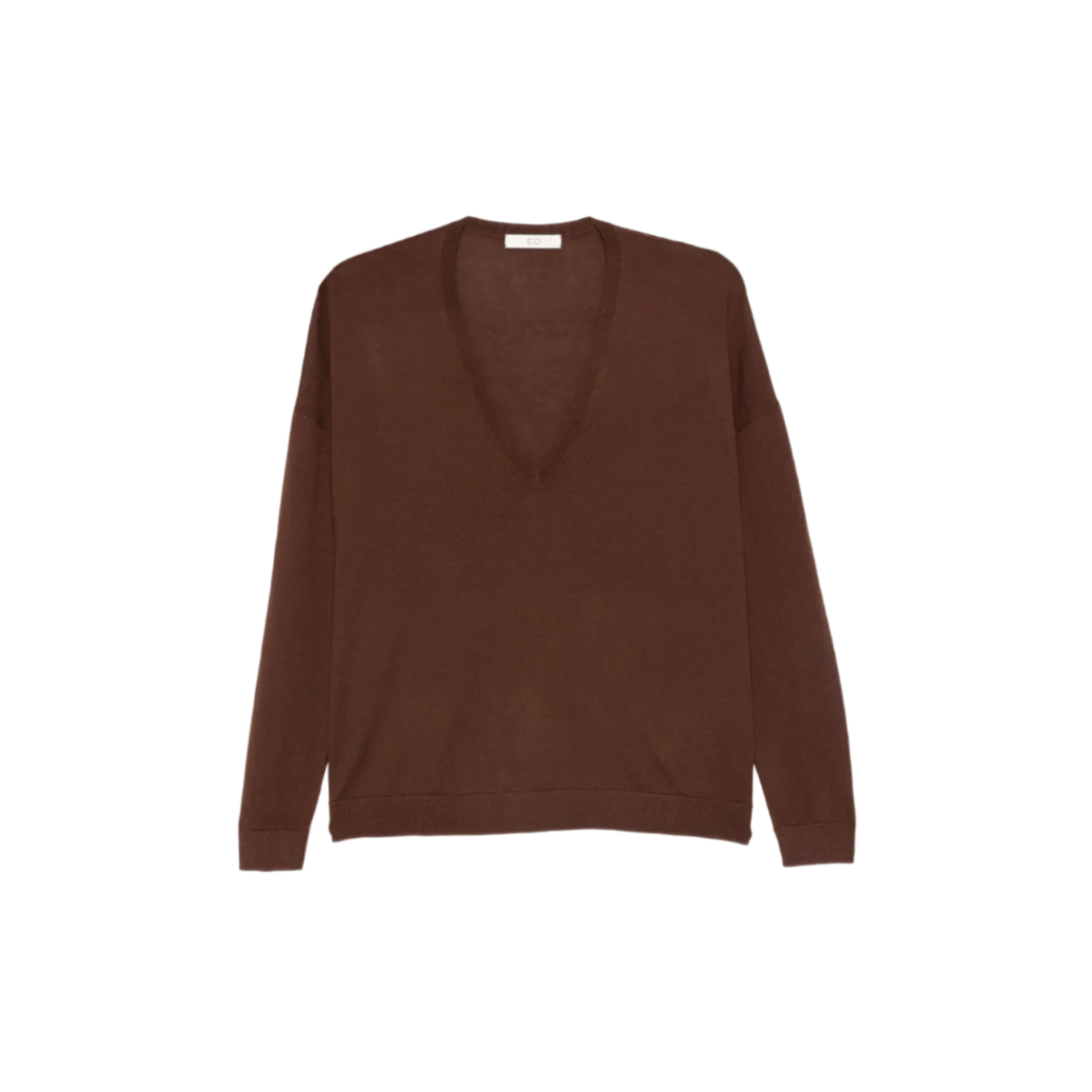 Brown V-Neck Sweater