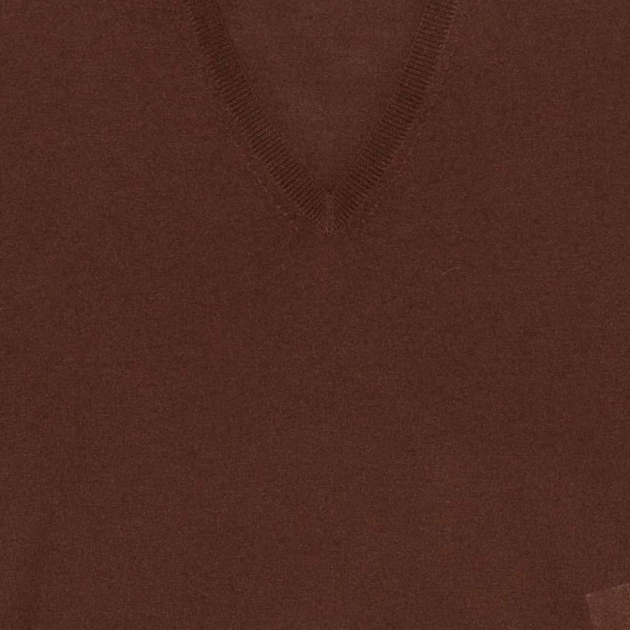 Brown V-Neck Sweater