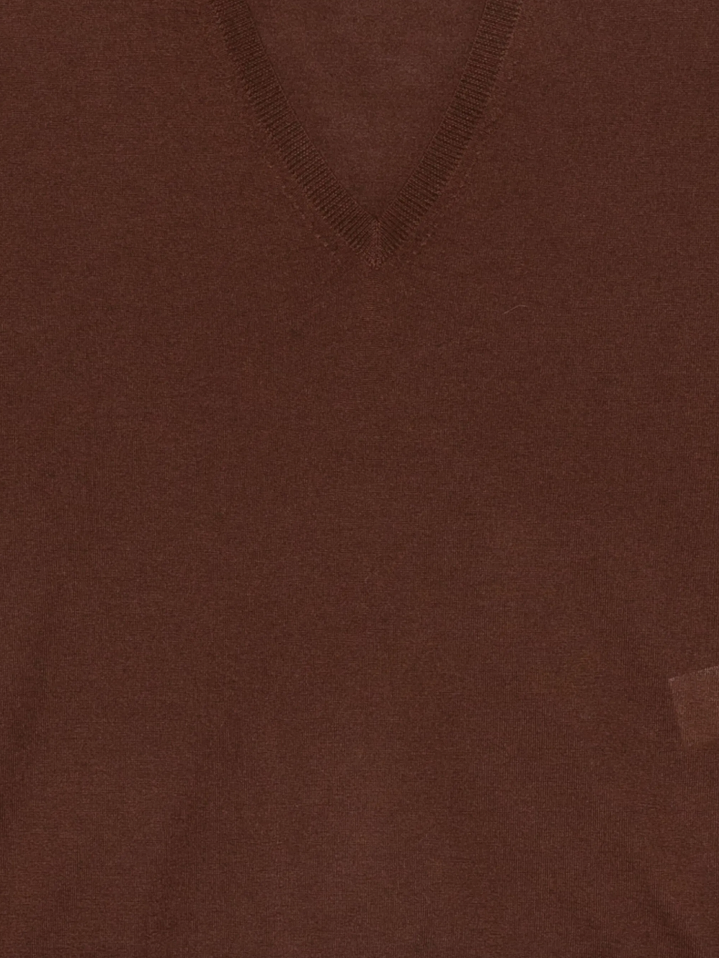 Brown V-Neck Sweater