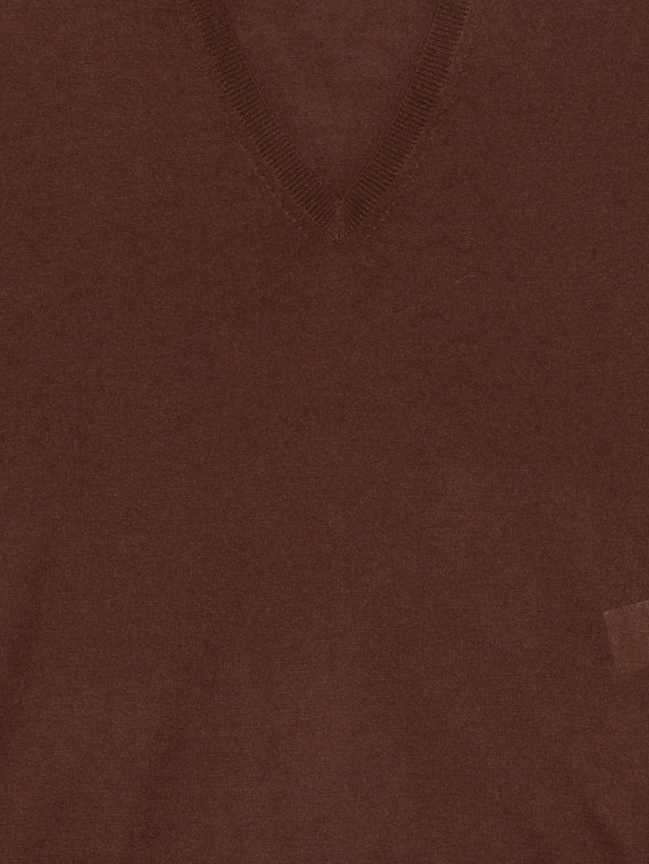 Brown V-Neck Sweater