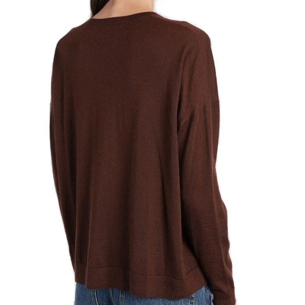 Brown V-Neck Sweater