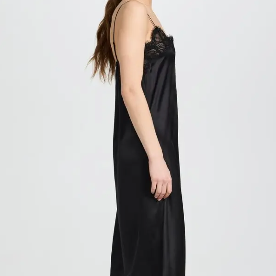 Half Placket Lace-Trimmed Dress