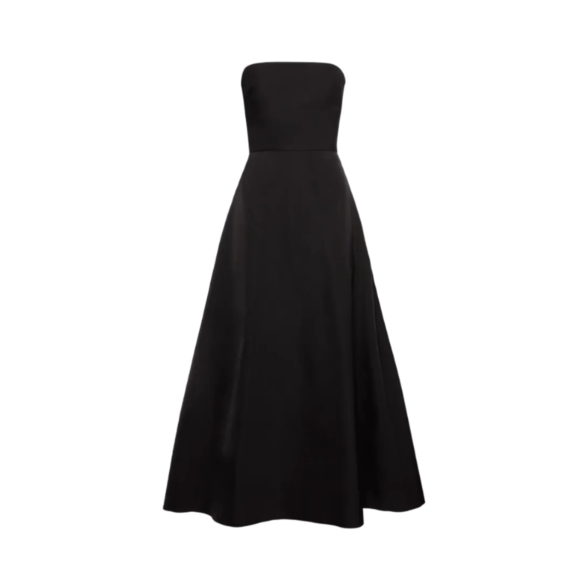 Strapless Lace-Detail Midi Dress