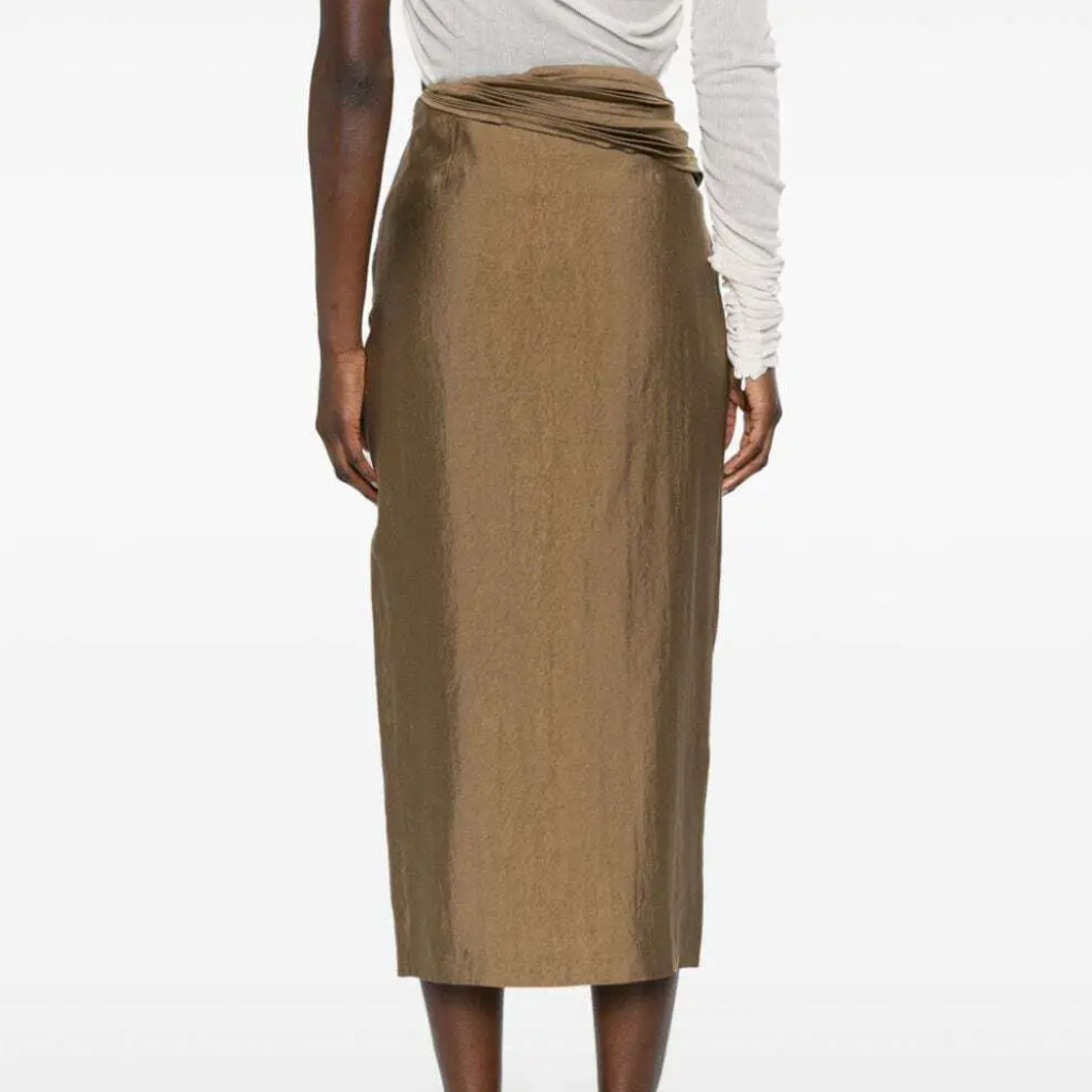 Caroline Draped-Detailed Skirt