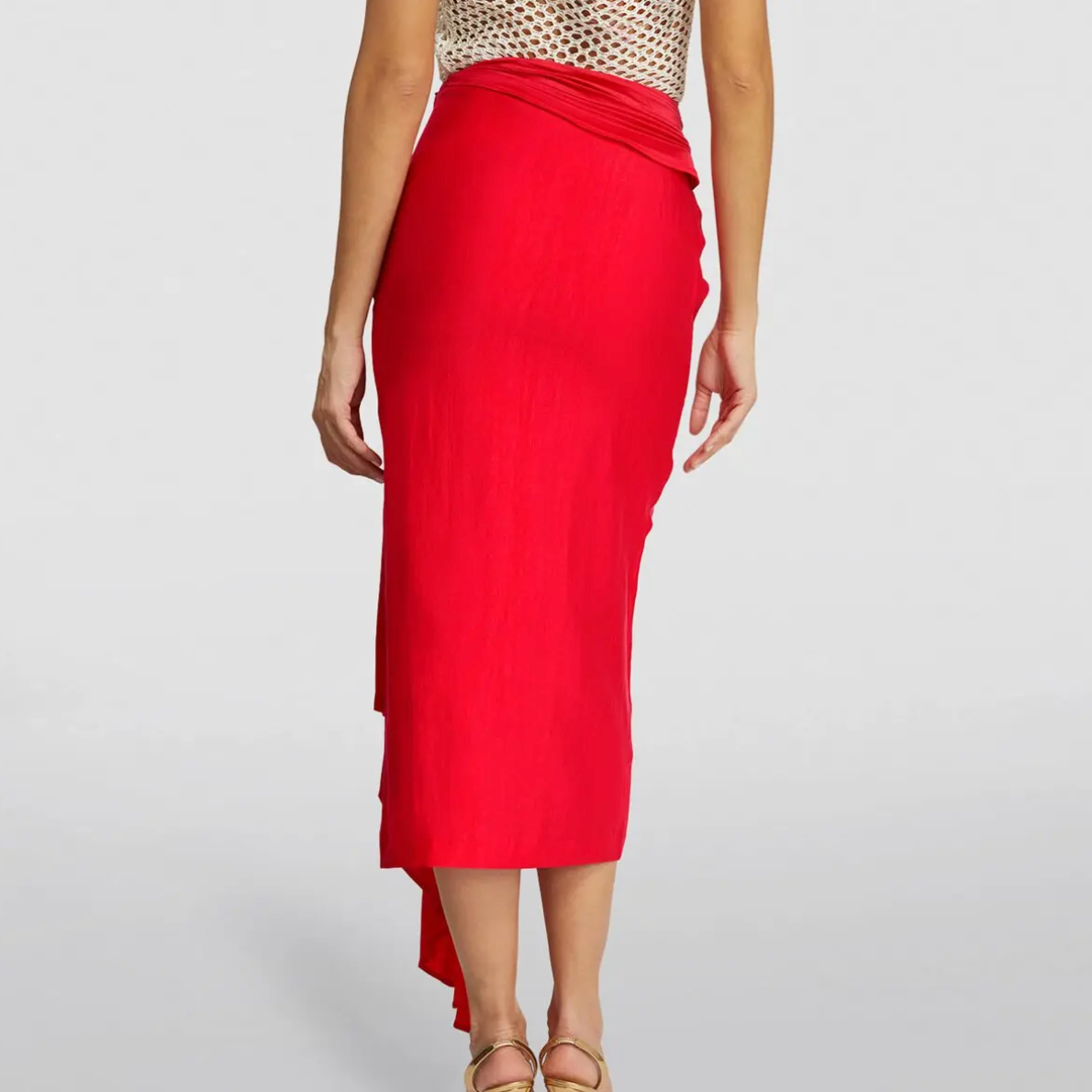 Caroline Draped-Detailed Skirt