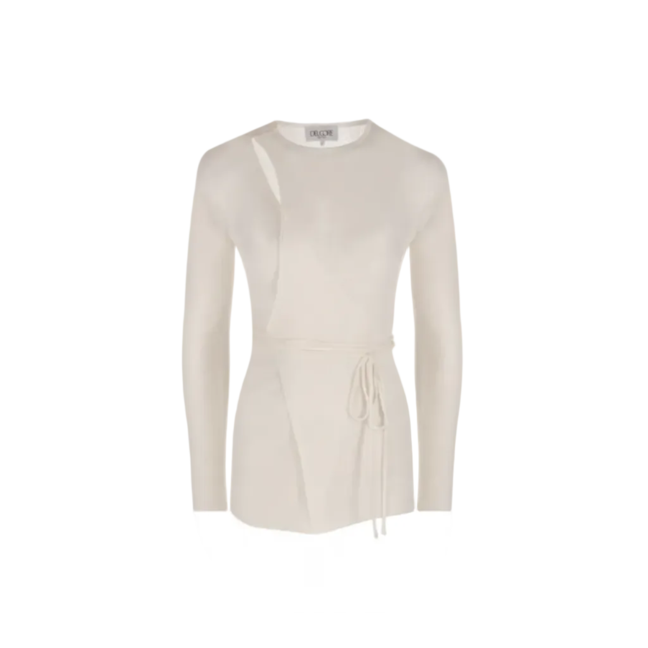 Cotton Wrap Top with Tie Details