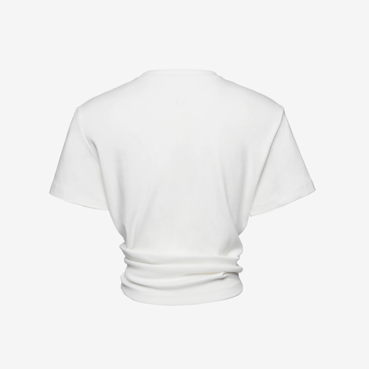 Knotted Ribbed T-Shirt