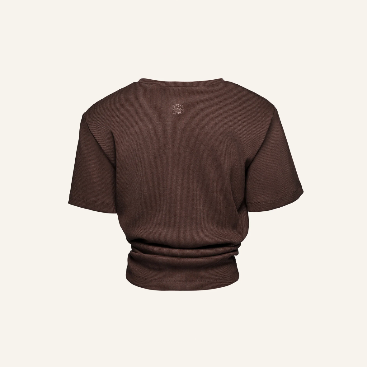 Knotted Ribbed T-Shirt