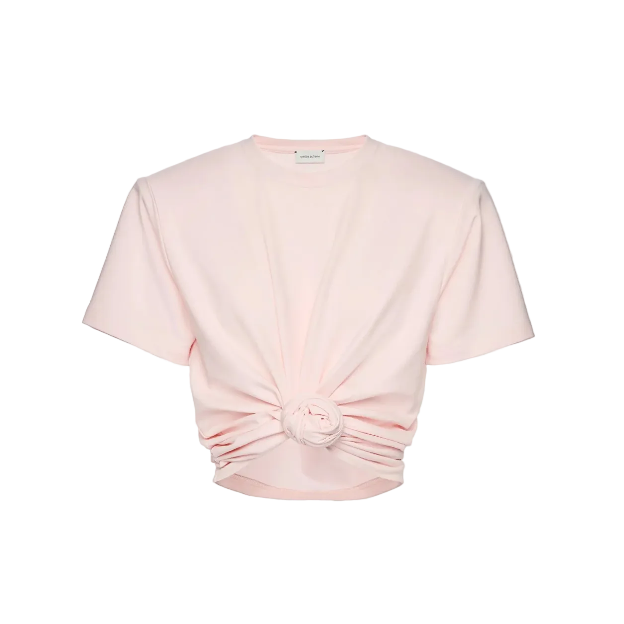 Knotted Ribbed T-Shirt