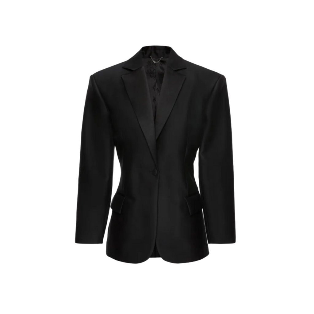 Hourglass Satin Blazer
